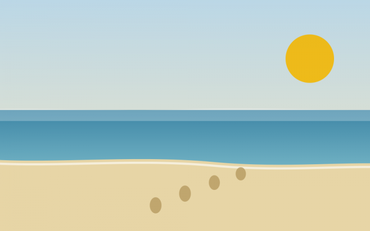 Caminar por la playa: deporte y salud